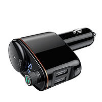 FM- Baseus Locomotive Wireless MP3 Vehicle Charger Black