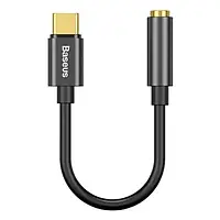 Переходник Baseus L54 USB Type C (тато) - 3.5mm mini jack (мама) Black