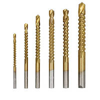 Набір із 6 фрезерних свердел 3-8 мм HSS для розсвердлювання бічного пропилу, свердла фрезерні від 3 до 8 мм