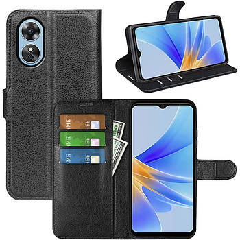 Чохол-книжка Litchie Wallet для Oppo A17 / A17k Black