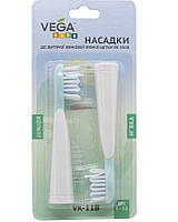 Насадки Vega VK-11 blue Junior (2шт) для электрической зубной щетки Vega Vk-500