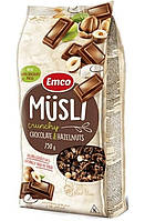 Мюсли хрустящие ( кранчи ) шоколадно - ореховые Emco , 750 гр