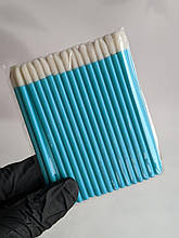 Одноразові пензлики для макіяжу, аплікатор для губної помади, макробраші в пакеті (блакитні), 50 шт.