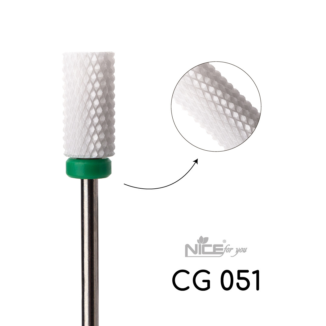 Фреза керамічна Nice for you ЦИЛІНДР CG051 Зелена