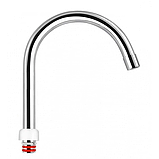 Хромований гусак (вилив) на електрокран, фото 2