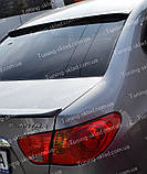 Спойлер на скло Hyundai Elantra HD (спойлер заднього скла Хеллай Елантра 4 HD), фото 8