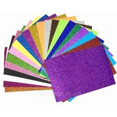 Купить ФОАМИРАН С БЛЕСТКАМИ самоклейка микс № 0267-8 2мм / 8 листов 20 ...