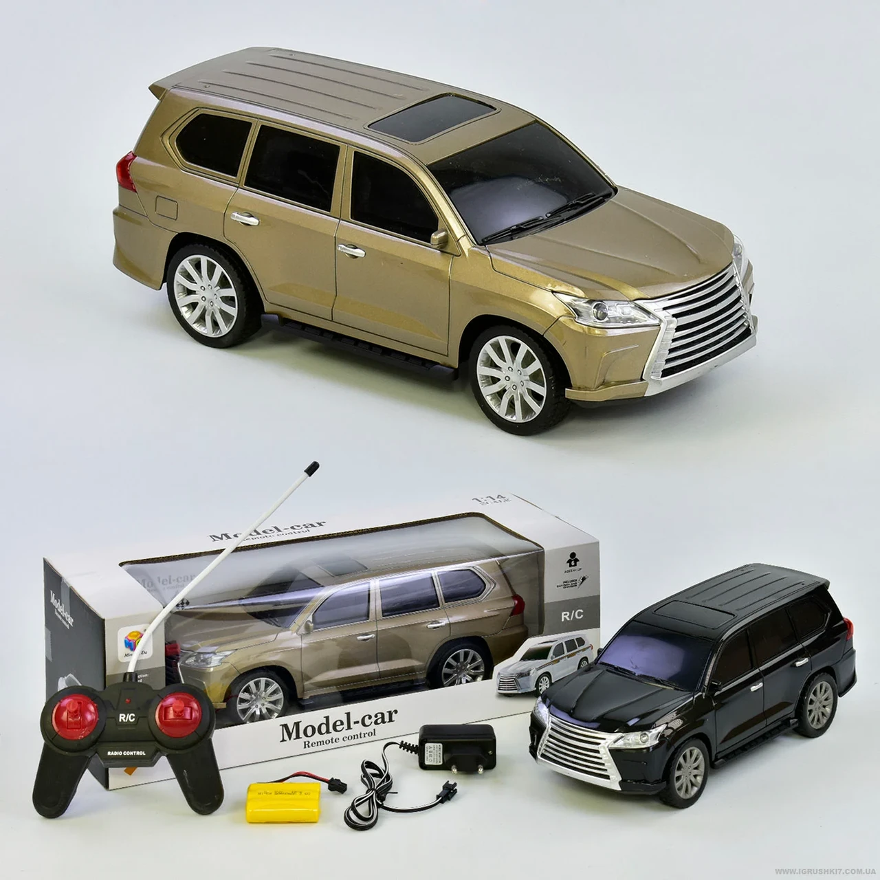 Джип на радіокеруванні 868 - М 201 А (30) акум. 3,6V, світло фар, 2 кольори, в коробці