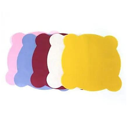 Серветки для стоматологічної чаші плювальниці зі спанбонду, колір: Різнокольорові, 50шт