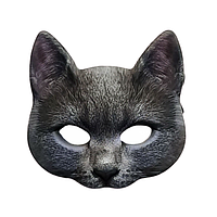 Маска кота, кіт сірий 3D