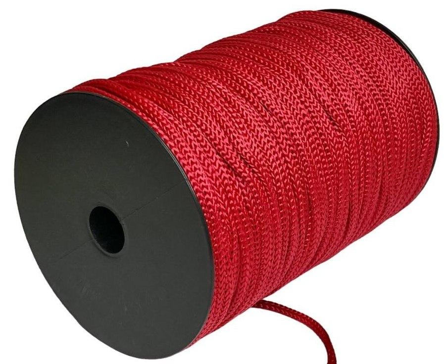 Шнур для одягу круглий 4 мм/150м (Червоний)
