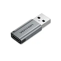 Переходник Vention Type-C (мама) - USB 3.0 (тато) Gray 5Gbps 3A (CDPH0)