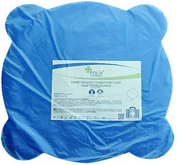 Серветки для стоматологічної чаші плювальниці зі спанбонду, колір: Блакитні, 50шт