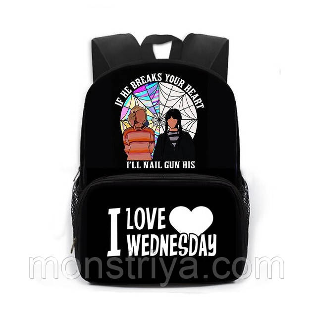 Шкільний рюкзак Wednesday Addams/Венсдей