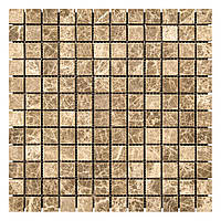 Мозаика из мрамора Матовая МКР-2СВ (23x23) Emperador Light