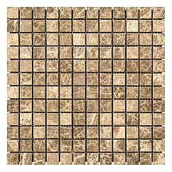 Мозаїка з мармуру Матова МКР-2СВ (23x23) Emperador Light