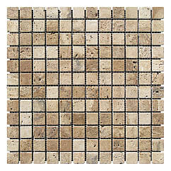 Мозаїка з травертину Матова МКР-2СВ (23x23) Travertine Classic