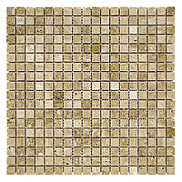 Мозаика из травертина Полированная МКР-4П (15x15) Travertine Classic