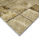 Мозаїка з травертину Полірована МКР-3П (47x47) Travertine Classic, фото 3
