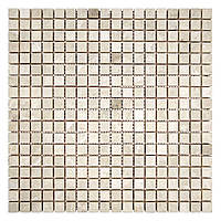 Мозаика из мрамора Матовая МКР-4СН (15x15) Victoria Beige МВ