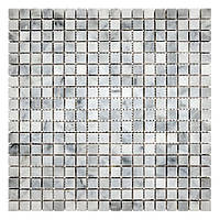 Мозаика из мрамора Матовая МКР-4СН (15x15) White Mix