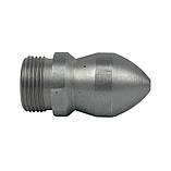 Форсунка для прочищення каналізації та труб N2002 (3+1 розмір 030 різьба 22 мм), фото 4