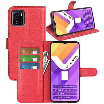 Чохол-книжка Litchie Wallet для Vivo Y15s Red