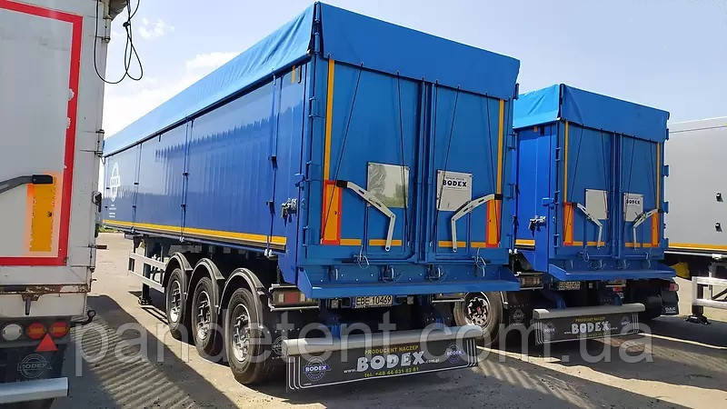 Тент на напівпричіп зерновоз з тканини ПВХ - Іспанія