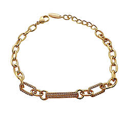 17.5 + 3 см х 6-3 мм. Браслет жіночий xuping, 18k