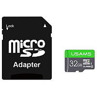 Карта памяти Usams High Speed TF Card 32GB US-ZB118 (SD Adapter)