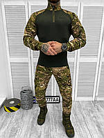 Тактический костюм Мультикам лето военная форма Multicam ubacs убакс и штаны на манжетах
