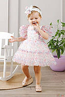 Платье пышное в вишенки для маленькой девочки (68 см.) MYMIO baby