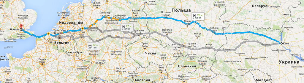 Киев → Лондон