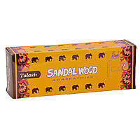 Пахощі чистий Туласі СандалВуд 90г прямокутник, SandalWood Tulasi Pure Sandal Wood, Туласи Благовоние,