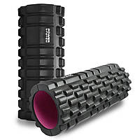 Масажний ролик (роллер) Power System PS-4050 Fitness Foam Roller Black/Pink (33x15см.)