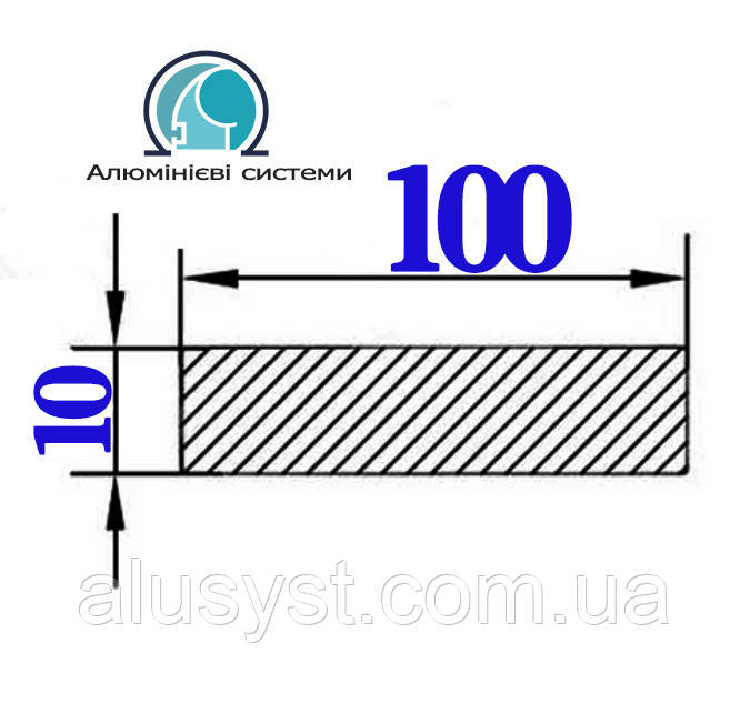 100х10 мм / смуга 95мм / без покриття