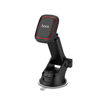 Тримач для мобільного HOCO CA42 Cool Journey in-car dashboard holder with stretch rod Black/Red, фото 1