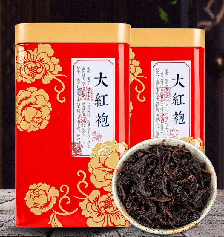 Да Хун Пао 2023 року, улун Wuyi Rock Tea, чай у банці 200 гр, справжній китайський чай