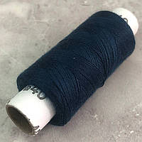070 Нитки тёмно-синие в катушках, швейные 100 полиэстер 40/2 (боб 200м)