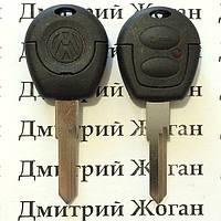 Ключ Volkswagen (корпус Фольксваген) 2 кнопки , лезвие HU49