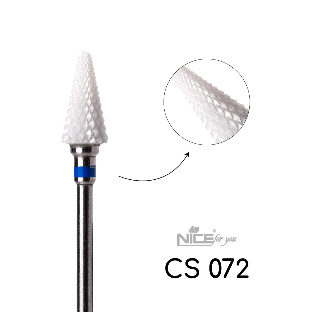 Фреза керамічна Nice for you КОНУС CS072 Синій