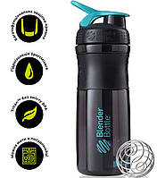 Шейкер спортивний (пляшка) BlenderBottle SportMixer 28oz/820ml Black/Teal (Original)