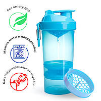 Шейкер спортивний SmartShake Original2GO 600ml Neon Blue (Original)