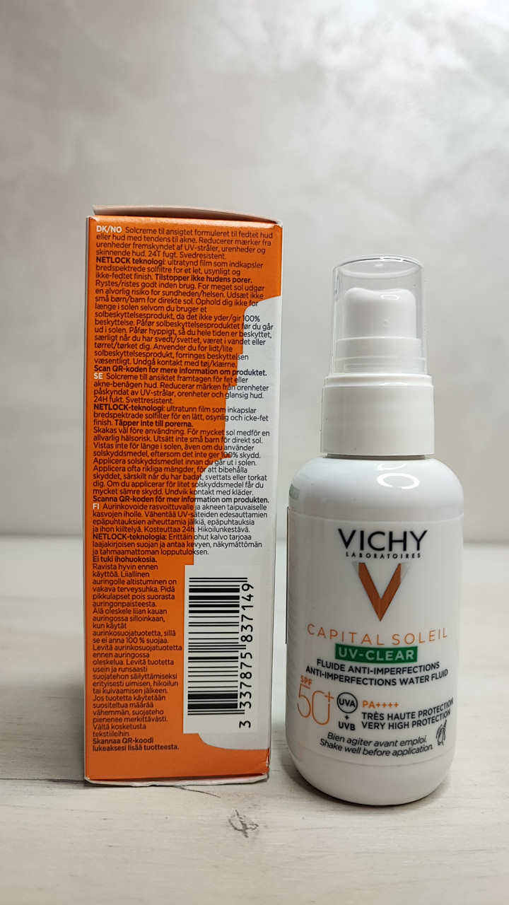 Солнцезащитный флюид для лица Vichy Capital Soleil UV-Clear SPF50 - фото 2 - id-p1871598002