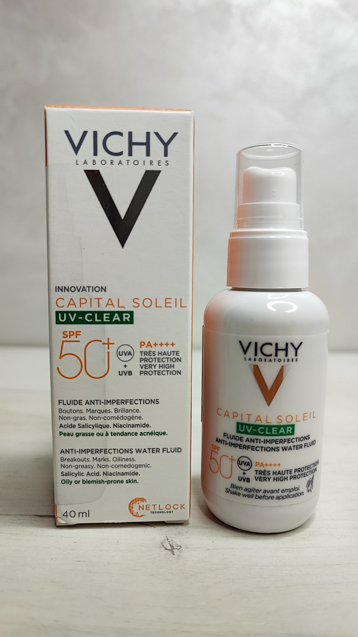 Солнцезащитный флюид для лица Vichy Capital Soleil UV-Clear SPF50 - фото 1 - id-p1871598002