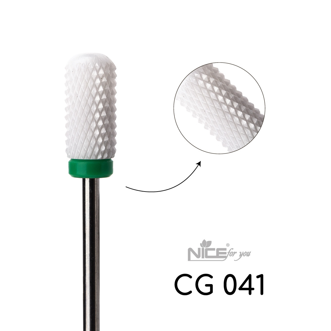 Фреза керамічна Nice for you ЦИЛІНДР CG041 Зелена