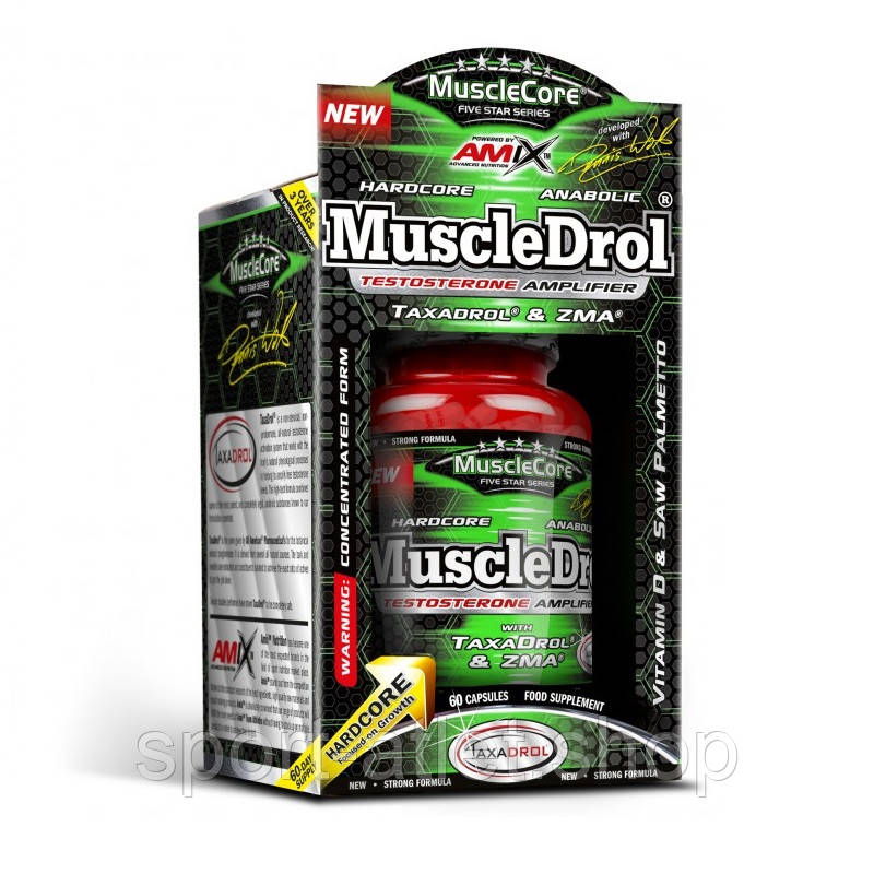 Стимулятор тестостерону Amix Nutrition MuscleCore MuscleDrol Anabolic, 60 капсул