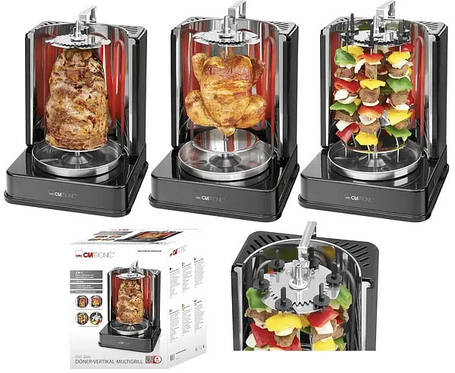 Електрошашличниця CLATRONIC DVG 3686 курка гриль, кебаб, Німеччина, фото 1