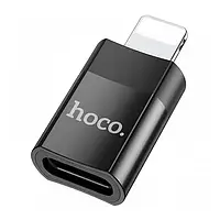 Переходник Hoco UA17 Lightning (тато) - Type-C (мама) Black USB2.0