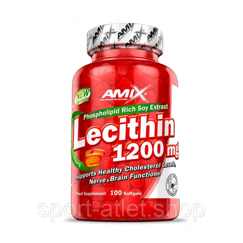 Натуральна добавка Amix Nutrition Lecithin, 100 капсул